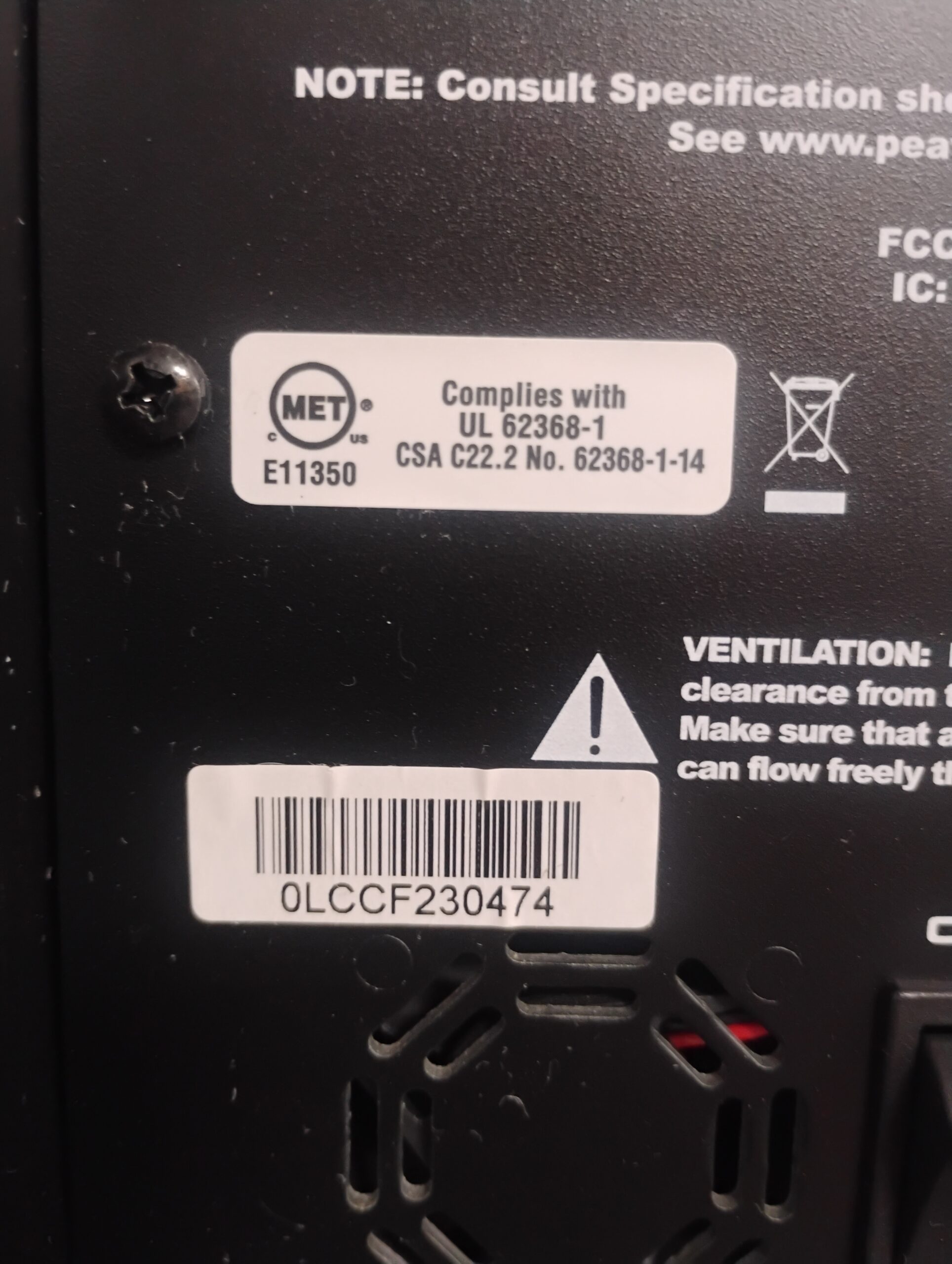 Peavey PVX P12 - Image 4